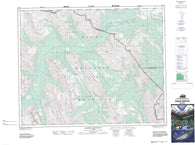 082O12 Barrier Mountain Canadian topographic map, 1:50,000 scale