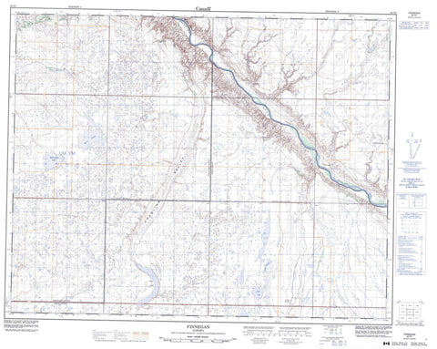 082P01 Finnegan Canadian topographic map, 1:50,000 scale