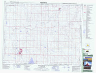 082P03 Strathmore Canadian topographic map, 1:50,000 scale