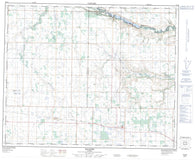 083A08 Halkirk Canadian topographic map, 1:50,000 scale