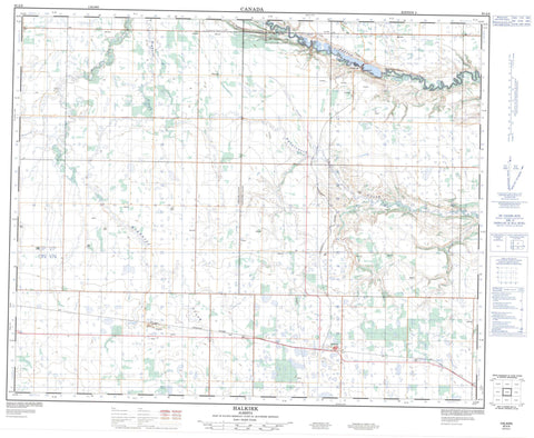 083A08 Halkirk Canadian topographic map, 1:50,000 scale