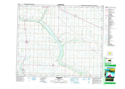 083A15 Ferintosh Canadian topographic map, 1:50,000 scale