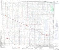 083A16 Daysland Canadian topographic map, 1:50,000 scale