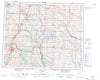 083A Red Deer Canadian topographic map, 1:250,000 scale