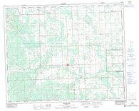 083B02 Caroline Canadian topographic map, 1:50,000 scale