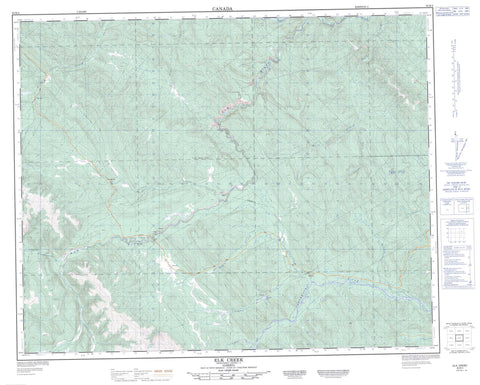 083B04 Elk Creek Canadian topographic map, 1:50,000 scale