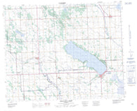 083B08 Sylvan Lake Canadian topographic map, 1:50,000 scale