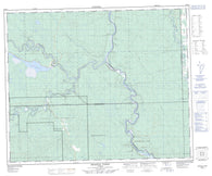 083B14 Brazeau Forks Canadian topographic map, 1:50,000 scale