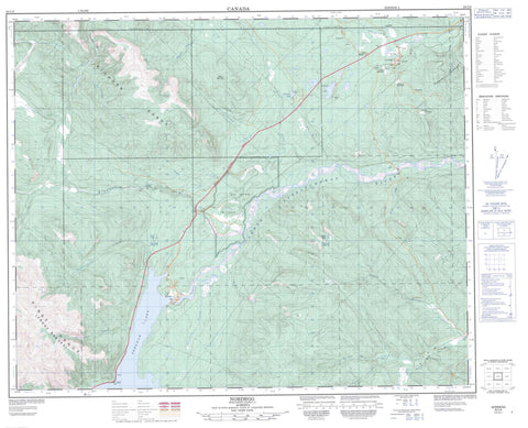 083C08 Nordegg Canadian topographic map, 1:50,000 scale