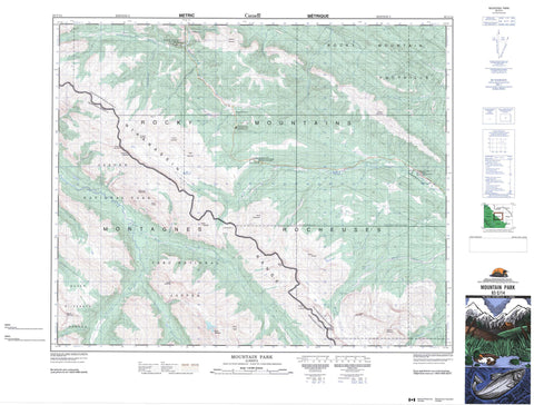 083C14 Mountain Park Canadian topographic map, 1:50,000 scale