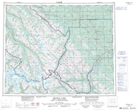 083C Brazeau Lake Canadian topographic map, 1:250,000 scale