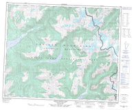 083D05 Angus Horne Lake Canadian topographic map, 1:50,000 scale