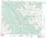 083D14 Valemount Canadian topographic map, 1:50,000 scale