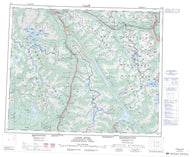 083D Canoe River Canadian topographic map, 1:250,000 scale