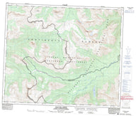 083E12 Pauline Creek Canadian topographic map, 1:50,000 scale