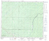 083E16 Donald Flats Canadian topographic map, 1:50,000 scale