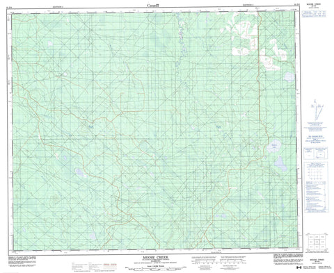 083F08 Moose Creek Canadian topographic map, 1:50,000 scale