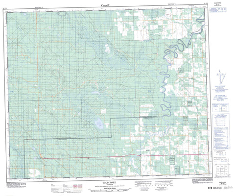 083G06 Easyford Canadian topographic map, 1:50,000 scale