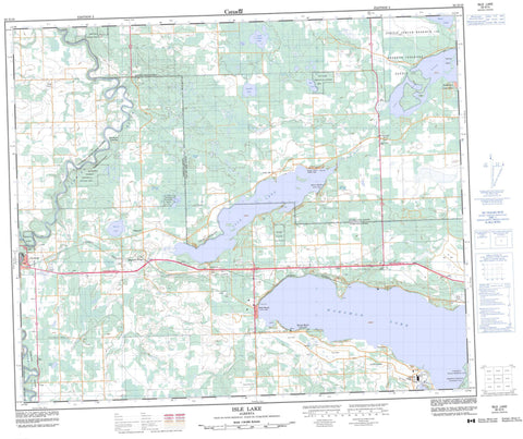 083G10 Isle Lake Canadian topographic map, 1:50,000 scale