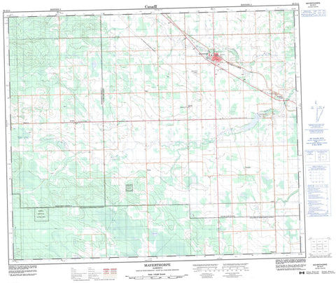 083G14 Mayerthorpe Canadian topographic map, 1:50,000 scale