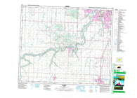 083H05 Leduc Canadian topographic map, 1:50,000 scale