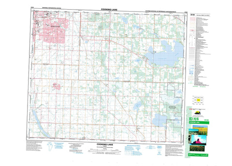 083H06 Cooking Lake Canadian topographic map, 1:50,000 scale