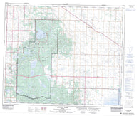 083H10 Astotin Lake Canadian topographic map, 1:50,000 scale