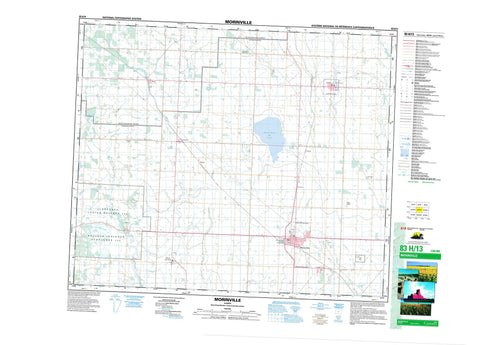 083H13 Morinville Canadian topographic map, 1:50,000 scale