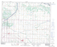 083H15 Lamont Canadian topographic map, 1:50,000 scale