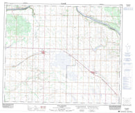 083H16 Willingdon Canadian topographic map, 1:50,000 scale