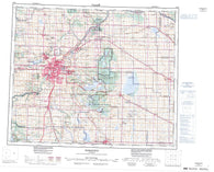 083H Edmonton Canadian topographic map, 1:250,000 scale