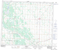 083I03 Thorhild Canadian topographic map, 1:50,000 scale