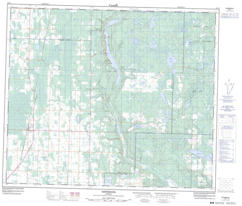 083I07 Newbrook Canadian topographic map, 1:50,000 scale