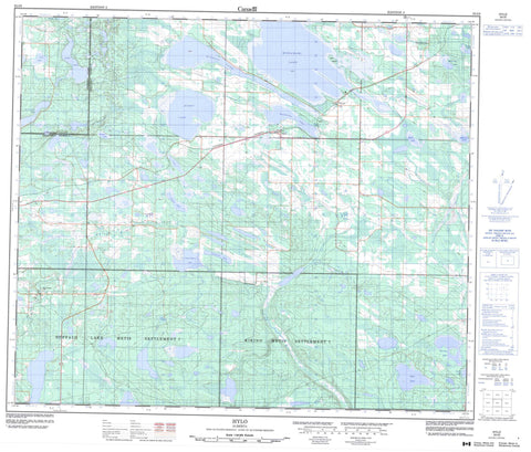 083I09 Hylo Canadian topographic map, 1:50,000 scale