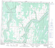 083I14 Sawdy Canadian topographic map, 1:50,000 scale