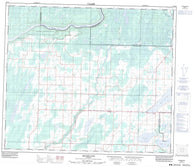 083I15 Grassland Canadian topographic map, 1:50,000 scale