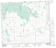 083J08 Shoal Creek Canadian topographic map, 1:50,000 scale