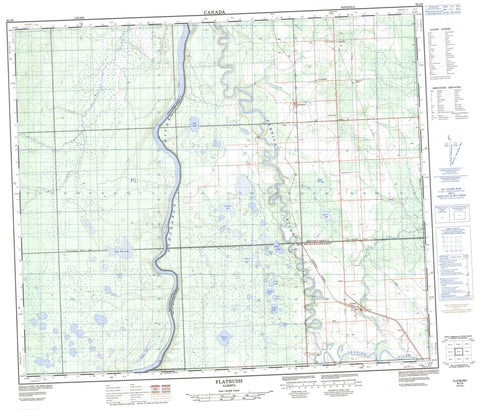 083J09 Flatbush Canadian topographic map, 1:50,000 scale