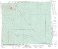 083J11 Swan Hills Canadian topographic map, 1:50,000 scale