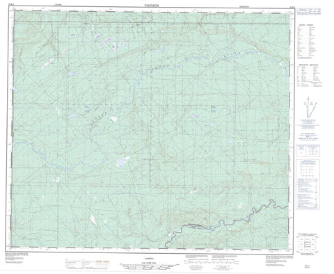 083K04 No Title Canadian topographic map, 1:50,000 scale