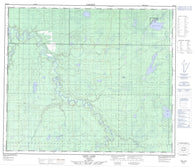 083K13 Long Lake Canadian topographic map, 1:50,000 scale