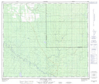 083K15 Sweathouse Creek Canadian topographic map, 1:50,000 scale