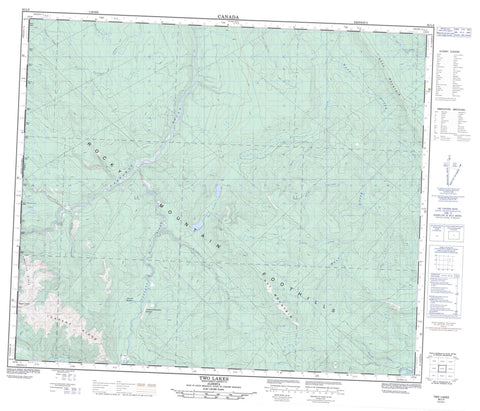 083L05 Two Lakes Canadian topographic map, 1:50,000 scale