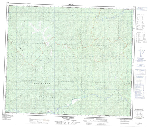 083L06 Chicken Creek Canadian topographic map, 1:50,000 scale