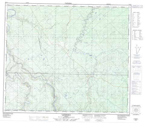 083L09 Latornell Canadian topographic map, 1:50,000 scale