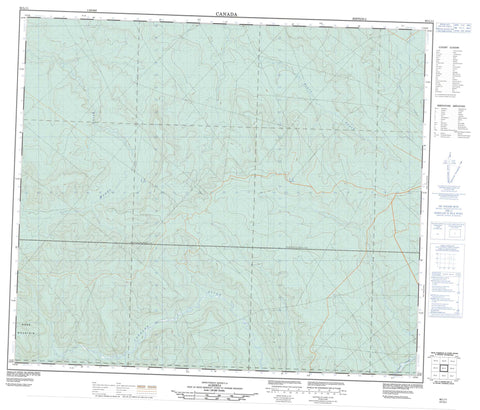 083L11 No Title Canadian topographic map, 1:50,000 scale