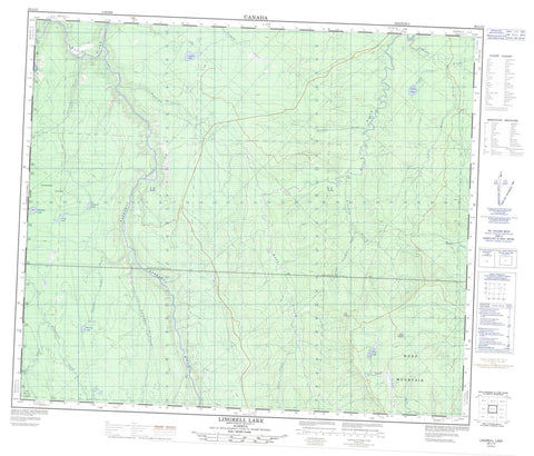 083L12 Lingrell Lake Canadian topographic map, 1:50,000 scale