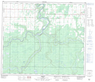 083M01 Debolt Canadian topographic map, 1:50,000 scale