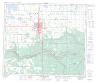 083M02 Grande Prairie Canadian topographic map, 1:50,000 scale