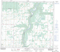 083M08 Smoky Heights Canadian topographic map, 1:50,000 scale